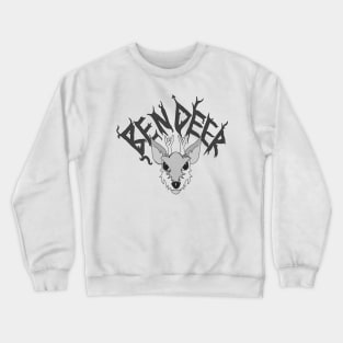 Ben Deer, minor god of metal Crewneck Sweatshirt